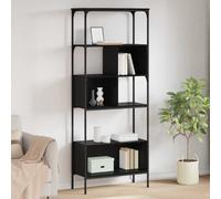 vidaXL Bookcase Black Oak 76 x 33 x 188.5 cm Engineered Wood
