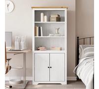 Vidaxl Bookcase Bodo White And Brown 80X40X172 Cm Solid Wood Pine Bookcases