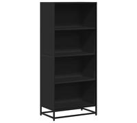 vidaXL Bookcase Black 60X35X139 Cm Engineered Wood, Black