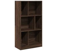 vidaXL Bookcase Bookshelf Book Rack Storage Cabinet Brown Oak Engineered Wood