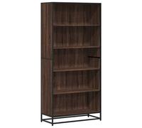 vidaXL Bookcase Bookshelf Book Rack Storage Cabinet Brown Oak Engineered Wood