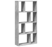 vidaXL Bookcase Bookshelf Rack Storage Cabinet Concrete Grey Engineered Wood