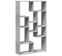 vidaXL Bookcase Bookshelf Rack Storage Cabinet Concrete Grey Engineered Wood