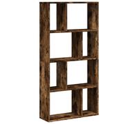 vidaXL Bookcase Smoked Oak 60x20x120 cm Engineered Wood