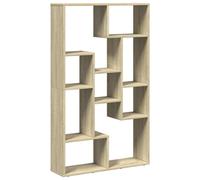 vidaXL Bookcase Bookshelf Rack Storage Cabinet Sonoma Oak Engineered Wood
