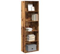 vidaXL Bookcase Bookshelf Storage Cabinet Book Stand Old Wood Engineered Wood