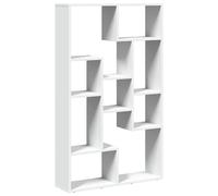 Vidaxl Bookcase White 72X20X120 Cm Engineered Wood
