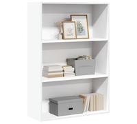 vidaXL Bookcase Bookshelf Storage Cabinet Book Stand White Engineered Wood