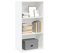 vidaXL Bookcase Bookshelf Storage Cabinet Book Stand White Engineered Wood