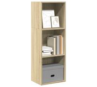 vidaXL Bookcase Bookshelf Storage Rack Cabinet Sonoma Oak Engineered Wood
