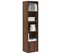 vidaXL Bookcase Brown Oak 31x24x127 cm Engineered Wood bookshelf book case