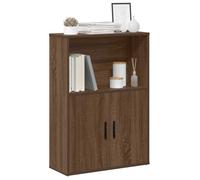 vidaXL Bookcase Brown Oak 60x24x85 cm Engineered Wood bookshelf book case