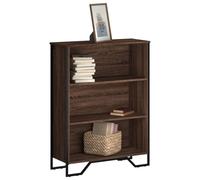 vidaXL Bookcase Brown Oak 80x31x106 cm Engineered Wood