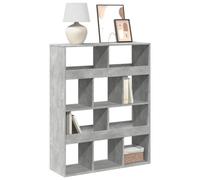 Vidaxl Bookcase Concrete Grey 100X33X125.5 Cm Engineered Wood