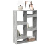 vidaXL Bookcase Concrete Grey 100x33x135 cm Engineered Wood