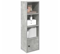 vidaXL Bookcase Concrete Grey 31x24x102 cm Engineered Wood bookshelf book case