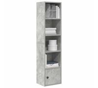 vidaXL Bookcase Concrete Grey 31x24x127 cm Engineered Wood