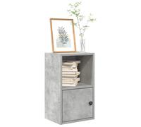 vidaXL Bookcase Concrete Grey 31x24x52 cm Engineered Wood bookshelf book case