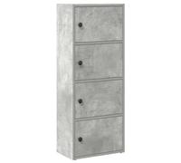 vidaXL Bookcase Concrete Grey 40x24x102 cm Engineered Wood bookshelf book case