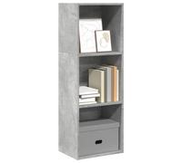vidaXL Bookcase Storage Rack Cabinet Bookshelf Concrete Grey Engineered Wood