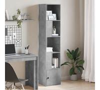 vidaXL Bookcase Concrete Grey 40x36x189 cm Engineered Wood