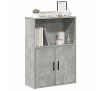 vidaXL Bookcase Concrete Grey 60x24x85 cm Engineered Wood bookshelf book case