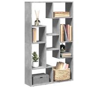 vidaXL Bookcase Concrete Grey 72x20x120 cm Engineered Wood