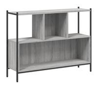 vidaXL Bookcase Grey Sonoma 102x28x77.5 cm Engineered Wood