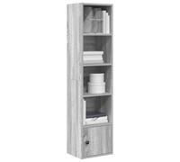 Vidaxl Bookcase Grey Sonoma 31X24X127 Cm Engineered Wood