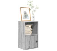 vidaXL Bookcase Grey Sonoma 31x24x52 cm Engineered Wood bookshelf book case