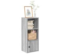 vidaXL Bookcase Grey Sonoma 31x24x77 cm Engineered Wood bookshelf book case