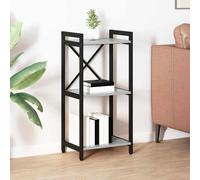 vidaXL Bookcase Grey sonoma 40 x 30 x 83 cm Engineered wood