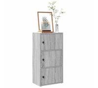 Vidaxl Bookcase Grey Sonoma 40X24X77 Cm Engineered Wood