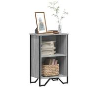 vidaXL Bookcase Grey Sonoma 50x31x74.5 cm Engineered Wood
