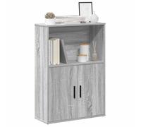 vidaXL Bookcase Grey Sonoma 60X24X85 Cm Engineered Wood, Grey