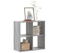 vidaXL Bookcase Grey Sonoma 68.5x32x68.5 cm Engineered Wood