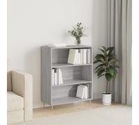 vidaXL Bookcase Grey Sonoma 69.5x32.5x90 cm Engineered Wood