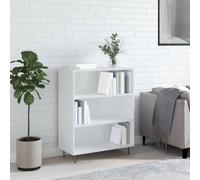 vidaXL Bookcase High Gloss White 69.5x32.5x90 cm Engineered Wood
