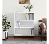 vidaXL Bookcase High Gloss White 69.5x32.5x90 cm Engineered Wood