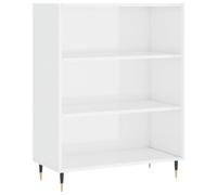 vidaXL Bookcase High Gloss White 69.5x32.5x90 cm Engineered Wood
