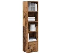 vidaXL Bookcase Old Wood 31x24x127 cm Engineered Wood