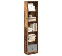 vidaXL Bookcase Old Wood 40x24x176 cm Engineered Wood