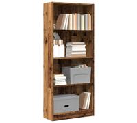 vidaXL Bookcase Old Wood 60x24x143 cm Engineered Wood