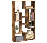 vidaXL Bookcase Bookshelf Storage Cabinet Book Stand Old Wood Engineered Wood
