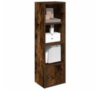 vidaXL Bookcase Smoked Oak 31x24x102 cm Engineered Wood