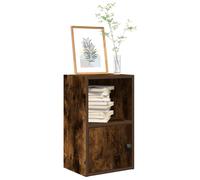 vidaXL Bookcase Smoked Oak 31x24x52 cm Engineered Wood