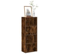 vidaXL Bookcase Smoked Oak 40x24x102 cm Engineered Wood bookshelf book case