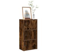 vidaXL Bookcase Smoked Oak 40x24x77 cm Engineered Wood bookshelf book case
