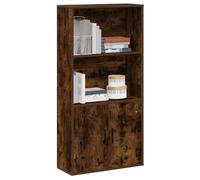 vidaXL Bookcase Smoked Oak 60x24x120 cm Engineered Wood