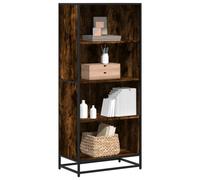 vidaXL Bookcase Smoked Oak 60x35x139 cm Engineered Wood